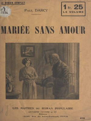 cover image of Mariée sans amour